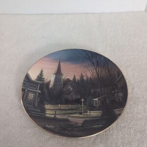 Vintage 90s Terry Redlin Sunday Morning Plate